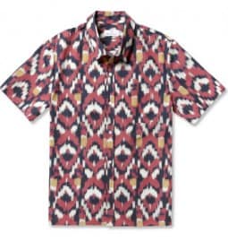 Hentsch Man Havana Ikat-print Cotton Shirt
