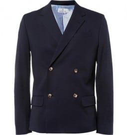 Hentsch Man Dickie Unstructured Cotton-blend Seersucker Blazer