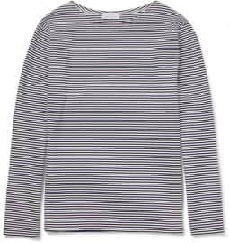 Hentsch Man Boat Striped Long-sleeved Cotton T-shirt