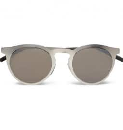 Illesteva Le Steel Round-frame Lightweight-metal Sunglasses