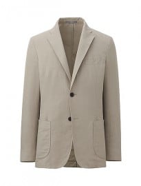 Uniqlo Men Linen Cotton Slim Fit Jacket