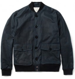 Private White V.c. Waxed-cotton Bomber Jacket