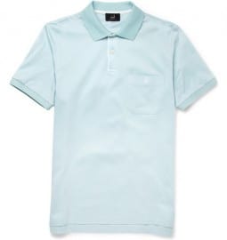 Alfred Dunhill Patterned Mercerised-cotton Polo Shirt