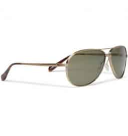 Oliver Peoples Copter Polarised Metal Aviator Sunglasses