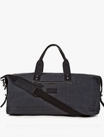 New Look Grey Twill Holdall