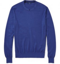 Faconnable Cotton Silk And Cashmere-blend Sweater