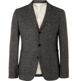 Billy Reid Walton Flecked Silk And Linen-blend Blazer