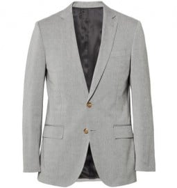 J.crew Blue Ludlow Cotton-oxford Suit Jacket