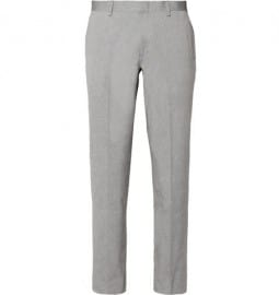 J.crew Blue Ludlow Slim-fit Cotton-oxford Suit Trousers