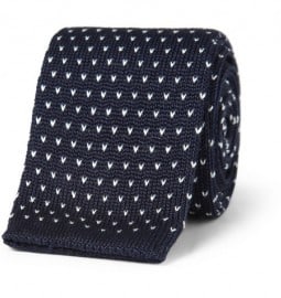 J.crew Flecked Knitted Cotton Tie