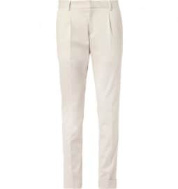 Gucci Slim-fit Cropped Brushed Cotton-blend Trousers