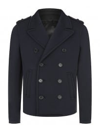 Neil Barrett Neoprene Double Breasted Jacket