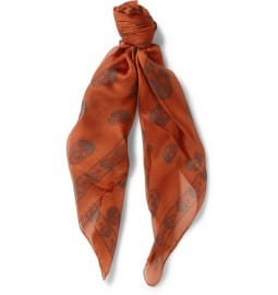 Alexander Mcqueen Skull-print Silk Scarf