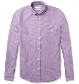 Richard James Brushed Cotton-twill Shirt