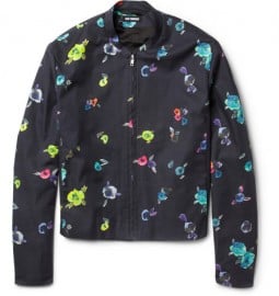 Raf Simons Flower-print Cotton-twill Bomber Jacket