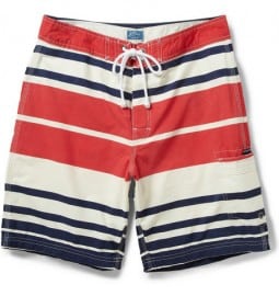 J.crew 9 Bold Striped Mid-length Swim Shorts