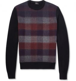 Jil Sander Plaid-front Wool Sweater