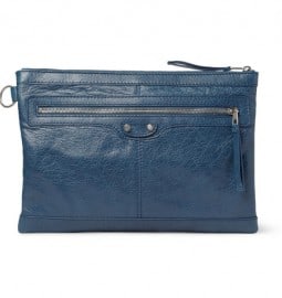 Balenciaga Creased-leather Pouch