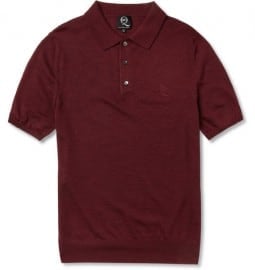 Mcq Alexander Mcqueen Fine-knit Wool Polo Shirt