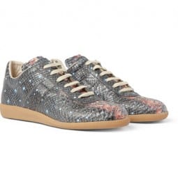 Maison Martin Margiela Galaxy-print Leather Sneakers