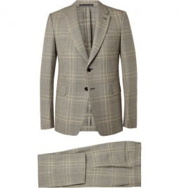Valentino Grey Prince Of Wales Check Wool Suit