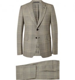 Valentino Grey Prince Of Wales Check Wool Suit
