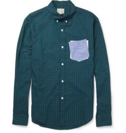Band Of Outsiders Contrast-pocket Check Cotton Shirt
