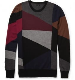 Ps By Paul Smith Patterned Merino Wool Sweater