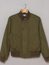 Deck Jacket Olive Cotton / Wool Sateen