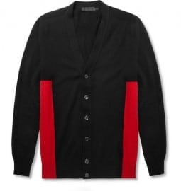 Alexander Mcqueen Panelled Wool And Cashmere-blend Cardigan