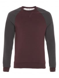 Topman Contrast Raglan Sleeve Sweatshirt