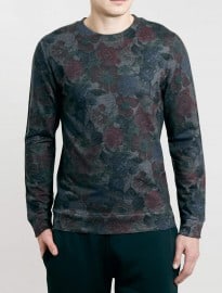 Topman Multi Floral Print Sweatshirt