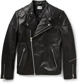 Edwin Further Leather Biker Jacket