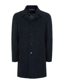 Harrods Of London Single-breasted Flecked Wool Coat