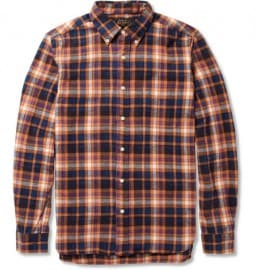 Beams Plus Plaid Cotton-flannel Shirt