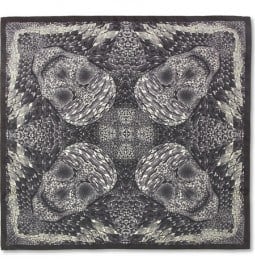 Alexander Mcqueen Morphing Python And Skull-print Scarf