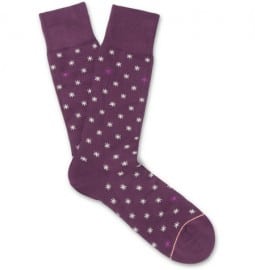 Paul Smith Shoes & Accessories Star-patterned Cotton-blend Socks
