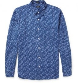 J.crew Flower-print Cotton Shirt