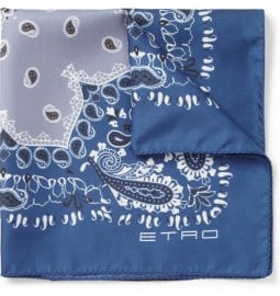Etro Paisley Silk Pocket Square