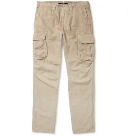 Incotex Cotton And Linen-blend Slim-fit Cargo Trousers