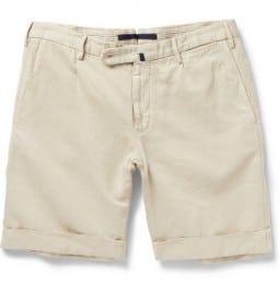 Slowear Incotex Slim-fit Linen And Cotton-blend Shorts