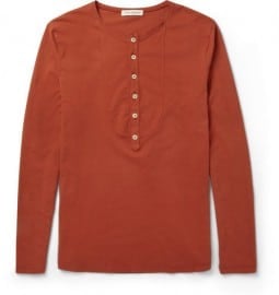 Oliver Spencer Cotton-jersey Henley T-shirt
