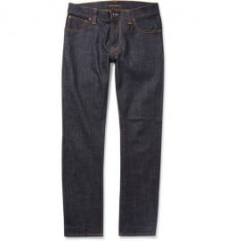 Nudie Jeans Thin Finn Slim-fit Organic Dry Denim Jeans