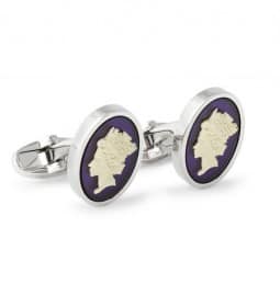Paul Smith Shoes & Accessories Queen Cameo Steel-plated Resin Cufflinks