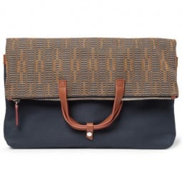 Want Les Essentiels De La Vie Peretola Foldable Leather-trimmed Canvas Pouch