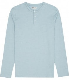 Reiss Bourne Henley Collar Tee Blue