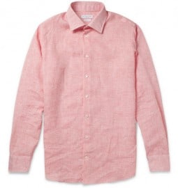 Richard James Slim-fit Linen Shirt