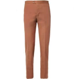 Thom Sweeney Brook Slim-fit Cotton-twill Trousers