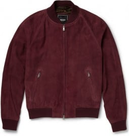 Todd Snyder Suede Varsity Jacket