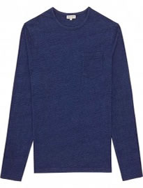 Reiss Mexico Denim Effect T-shirt Indigo
